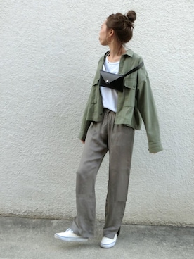 「テロテロ」｜maiさん（レディース・165cm）の春コーディネート