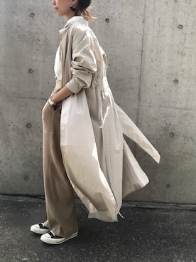 「ALLUMER（アリュメール）のアイテム（ワンピース/ドレス）」を使った、maiさん（レディース・165cm）の春コーディネート