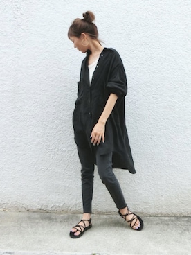 「Teva（テバ）のアイテム」を使った、maiさん（レディース・165cm）の夏コーディネート