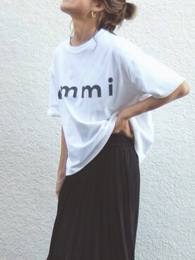 maiさんの「ヴィンテージサテンプリーツスカート#」を使ったコーディネート