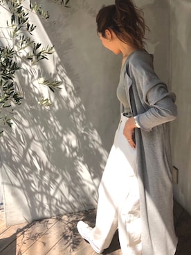 「whideout.（ファイドアウト）のアイテム」を使った、maiさん（レディース・165cm）の春コーディネート