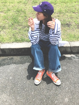 「ボーター」｜maiさん（レディース・165cm）の夏コーディネート