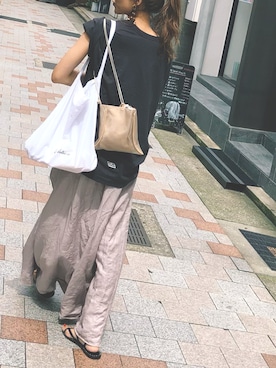 「LUCA/LADY LUCK LUCA（ルカ/レディラックルカ）のアイテム」を使った、maiさん（レディース・165cm）の夏コーディネート
