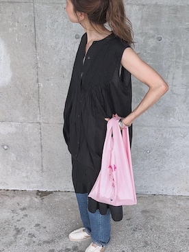 「La Manual Alpargatera（マヌアル・アルパルガテラ）のアイテム」を使った、maiさん（レディース・165cm）の夏コーディネート