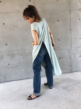 「TATRAS CONCEPT STORE（タトラスコンセプトストア）のアイテム（サンダル）」を使った、maiさん（レディース・165cm）の夏コーディネート