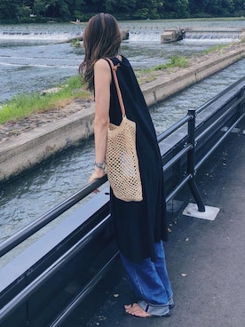 「Ron Herman（ロン ハーマン）のアイテム」を使った、maiさん（レディース・165cm）の夏コーディネート