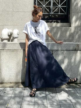 「LAROUTE（ラルート）のアイテム」を使った、maiさん（レディース・165cm）の春コーディネート