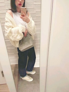 「Another Edition（アナザーエディション）のアイテム（ショルダーバッグ）」を使った、mhさん（レディース・155cm）の春コーディネート