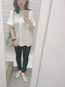 「Another Edition（アナザーエディション）のアイテム（ショルダーバッグ）」を使った、mhさん（レディース・155cm）の夏コーディネート