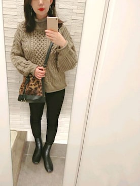 mhさん(レディース・155cm)の冬コーディネート
