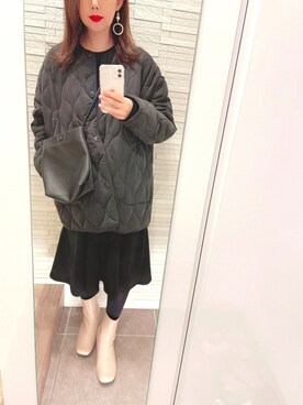 「reca（レカ）のアイテム（ワンピース/ドレス）」を使った、mhさん（レディース・155cm）の冬コーディネート