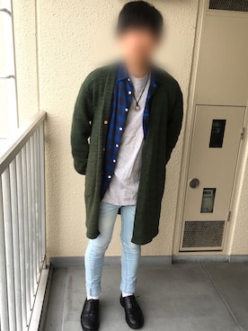 「ロングカーディガン」｜かまさん（メンズ・168cm・20代）の秋コーディネート