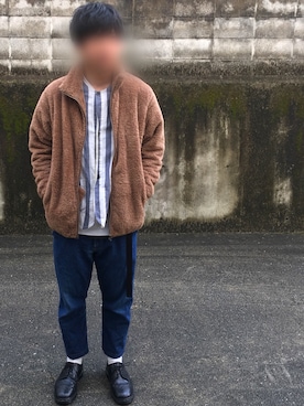 「SUNDAY WORKS（サンデーワークス）のアイテム」を使った、かまさん（メンズ・168cm）の秋コーディネート