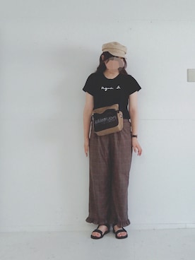 「L.H.P（エルエイチピー）のアイテム（サンダル）」を使った、rioさん（レディース・160cm）の夏コーディネート