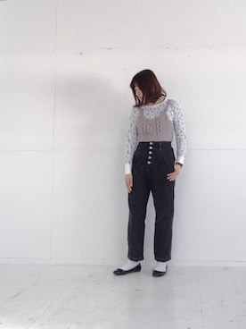 「花見」｜「アイテム（腕時計）」を使った、rioさん（レディース・160cm）の春コーディネート