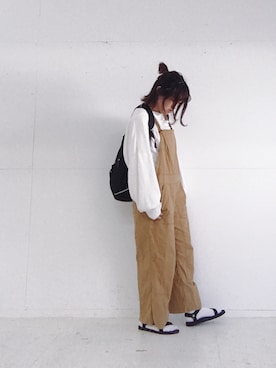 「L.H.P（エルエイチピー）のアイテム（サンダル）」を使った、rioさん（レディース・160cm）の夏コーディネート