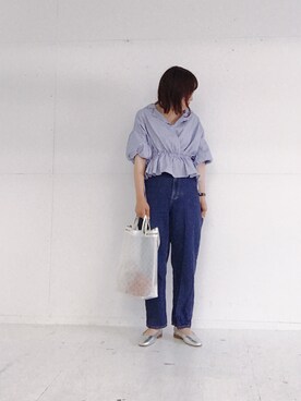 「summer style」｜「アイテム（パンプス）」を使った、rioさん（レディース・160cm）の夏コーディネート