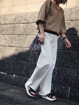 「STAR MELA（スターメラ）のアイテム」を使った、norinoriyさん（レディース・157cm）の春コーディネート