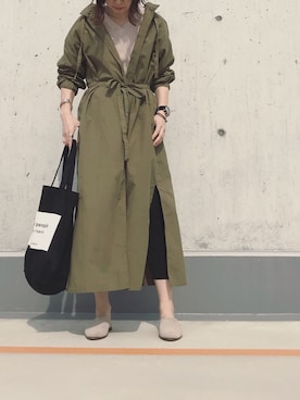 「ALLUMER（アリュメール）のアイテム（ワンピース/ドレス）」を使った、norinoriyさん（レディース・157cm）の春コーディネート