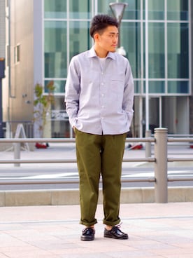 「Paraboot」｜よこうちさん（メンズ・167cm）の冬コーディネート