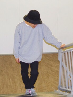 「SPELLBOUND（スペルバウンド）のアイテム（パンツ）」を使った、よこうちさん（メンズ・167cm）の冬コーディネート
