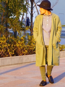 「ROTOTO（ロトト）のアイテム」を使った、よこうちさん（メンズ・167cm）の冬コーディネート
