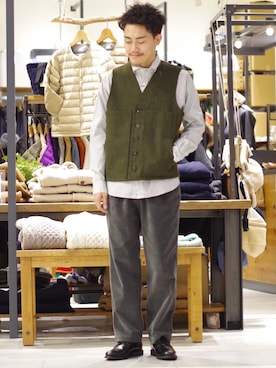 「FILSON（フィルソン）のアイテム」を使った、よこうちさん（メンズ・167cm）の秋コーディネート