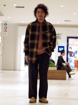 「Jackman（ジャックマン）のアイテム」を使った、よこうちさん（メンズ・167cm）の秋コーディネート