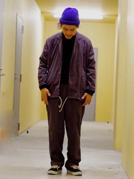 「ROTOTO（ロトト）のアイテム」を使った、よこうちさん（メンズ・167cm）の秋コーディネート