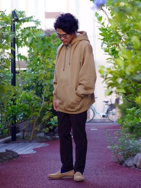 「Vient Americano（ヴィエントアメリカーノ）のアイテム」を使った、よこうちさん（メンズ・167cm）の秋コーディネート