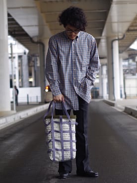 「Paraboot（パラブーツ）のアイテム（ローファー）」を使った、よこうちさん（メンズ・167cm）の春コーディネート