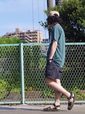 「SHAKA」｜「アイテム（その他）」を使った、よこうちさん（メンズ・168cm）の夏コーディネート