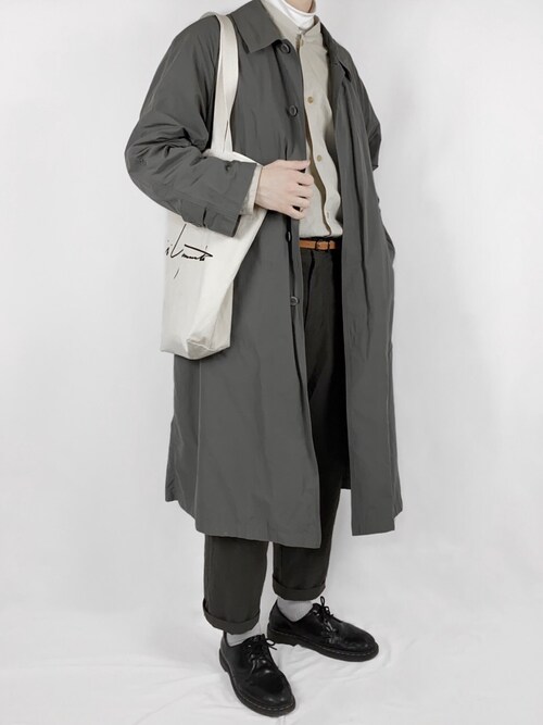 K Steven Alanのステンカラーコートを使ったコーディネート Wear