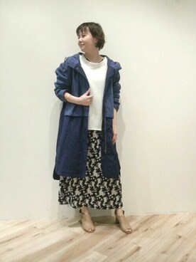 「アンディコール」｜「アイテム（ミリタリージャケット）」を使った、okiko_0891さん（レディース・158cm）の冬コーディネート