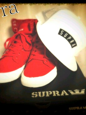 「SUPRA（スープラ）のアイテム（帽子）」を使った、taiyo‪❥❥❥‬さん（レディース・156cm）の冬コーディネート