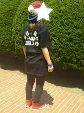 「SUPRA（スープラ）のアイテム（帽子）」を使った、taiyo‪❥❥❥‬さん（レディース・156cm）の夏コーディネート