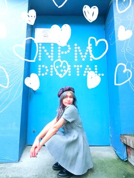 「STYLENANDA（スタイルナンダ）のアイテム（チュニック）」を使った、Sandra  Hipさん（レディース・157cm）の秋コーディネート