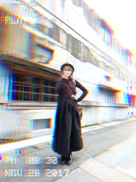 「initial（イニシャル）のアイテム（ワンピース/ドレス）」を使った、Sandra  Hipさん（レディース・157cm）の冬コーディネート