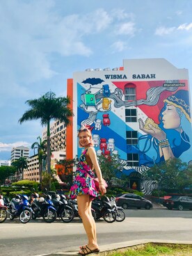 「WEGO（ウィゴー）のアイテム（チュニック）」を使った、Sandra  Hipさん（レディース・157cm）の春コーディネート