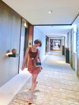 「ZARA（ザラ）のアイテム（サロペット/オーバーオール）」を使った、Sandra  Hipさん（レディース・157cm）の夏コーディネート