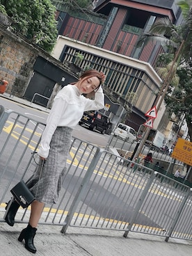 「ROCOCO（ロココ）のアイテム（トップス）」を使った、爱美Yui酱さん（レディース・165cm）の冬コーディネート