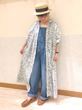 「アイテム（スリッポン）」を使った、む ら ま つさん（レディース・148cm・20代）の春コーディネート