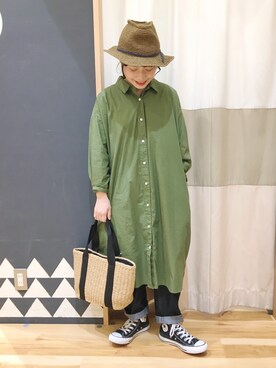 シャツワンピースを使った イオンモール浜松志都呂 のレディース人気ファッションコーディネート Wear