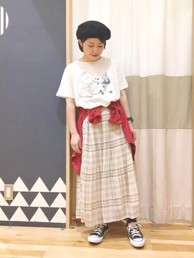 ムーミン ムーミン ミイプリントｔシャツを使った人気ファッションコーディネート Wear