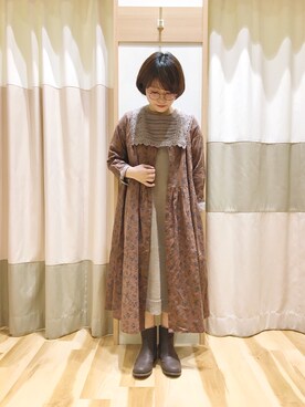 「アイテム（ルームウェア/パジャマ）」を使った、む ら ま つさん（レディース・148cm）の秋コーディネート
