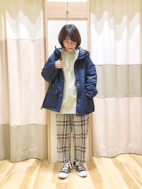 「Samansa Mos2 blue（サマンサモスモスブルー）のアイテム（その他アウター）」を使った、む ら ま つさん（レディース・148cm）の冬コーディネート