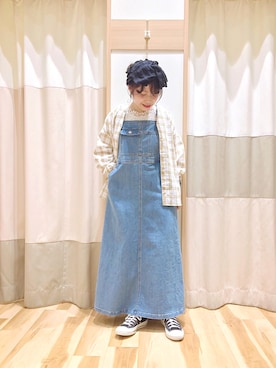 「カオリノモリ」｜「アイテム（その他）」を使った、む ら ま つさん（レディース・148cm）の春コーディネート
