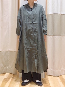 「Samansa Mos2 blue」｜「アイテム（パンプス）」を使った、む ら ま つさん（レディース・148cm）の夏コーディネート