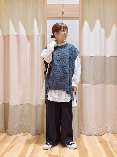 む ら ま つ Sm2 Keittio イオンモール浜松志都呂 Samansa Mos2 Blueのベストを使ったコーディネート Wear