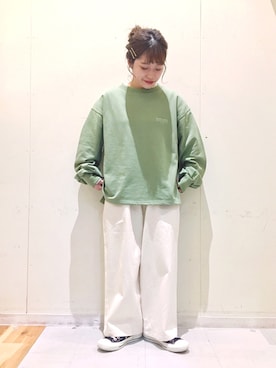 「バックロゴ」｜「アイテム（その他）」を使った、む ら ま つさん（レディース・148cm）の冬コーディネート